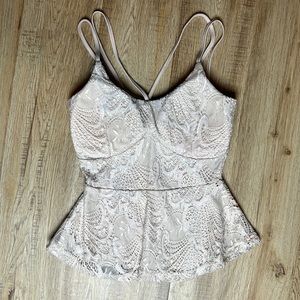 Tank-Top Peplum Shirt